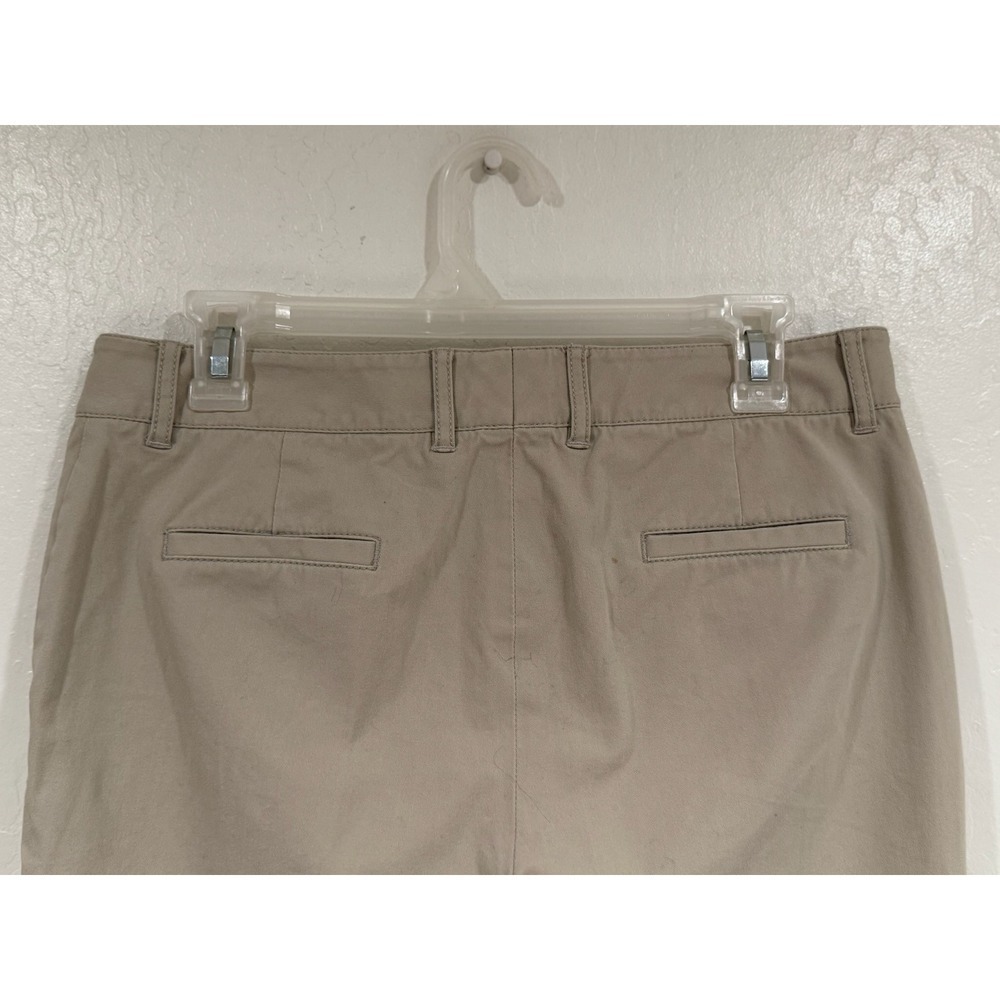 Lafayette 148 New York Beige Cotton Lycra Stretch Slim Straight Leg Pants Sz 4 - Picture 11 of 12
